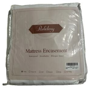 Parkdeny Twin Zippered Mattress Encasement Waterproof Breathable Vinyl Free NIP